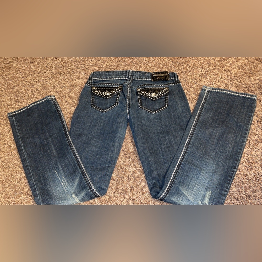 Antique rivet jeans